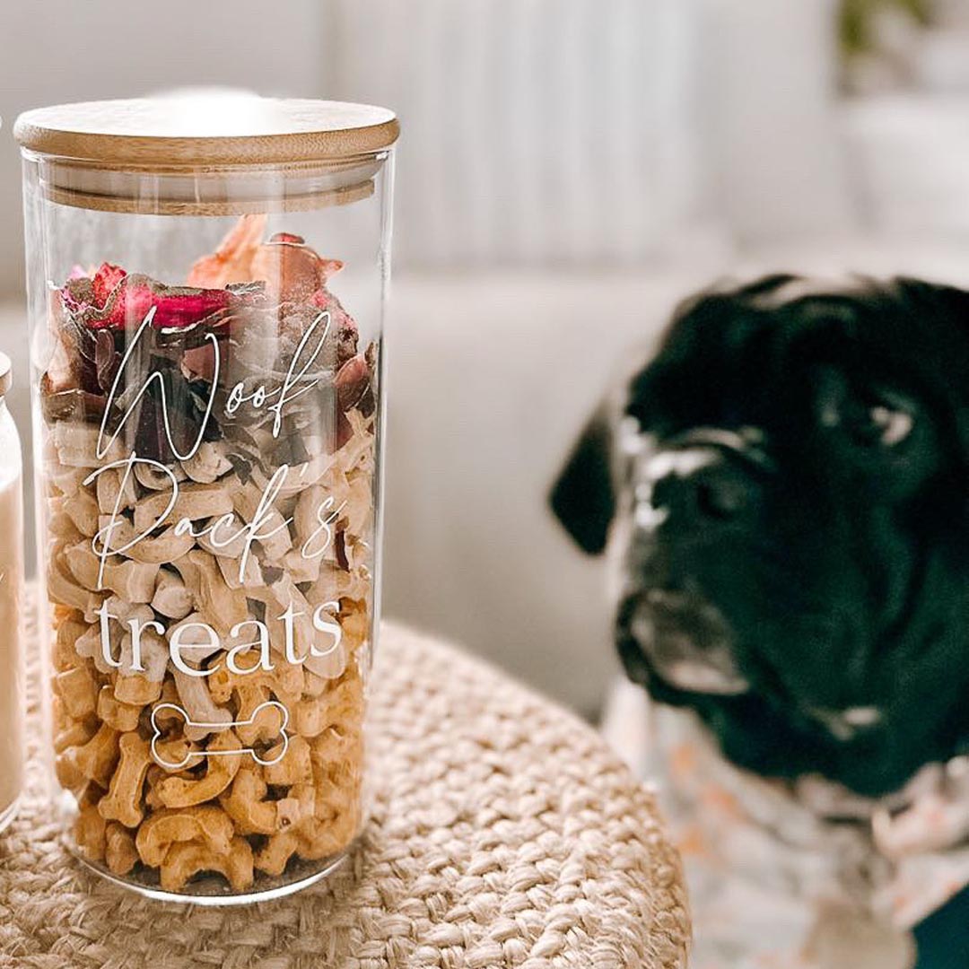 Minimal Dog Treat Jar