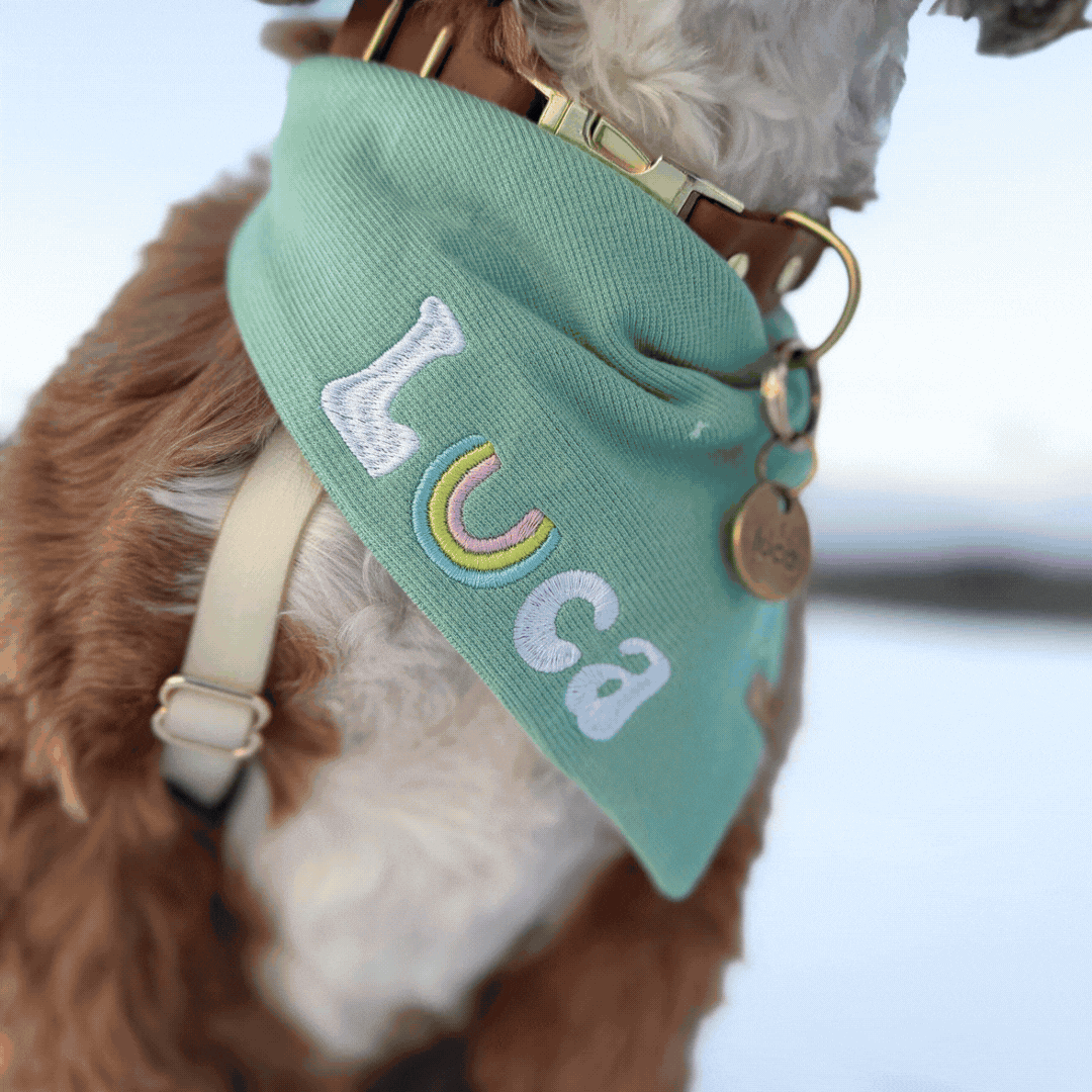 Custom Bamboo Rib Embroidered Bandana