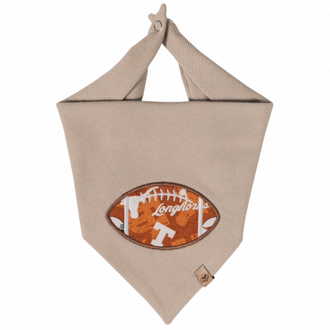 Football Appliqué Embroidered Bandana