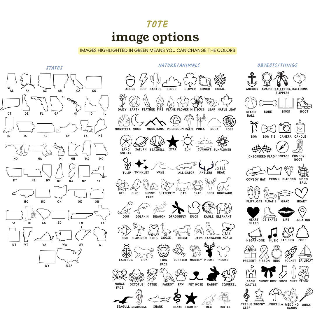 Embroidered Boat Tote