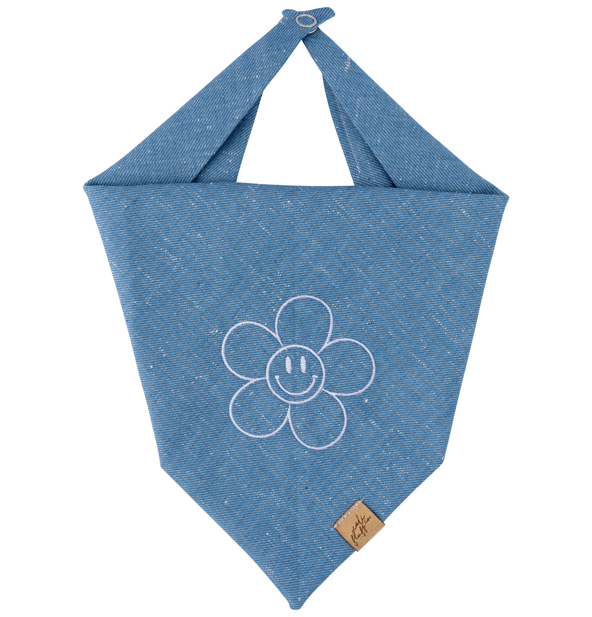 Custom Denim Embroidered Bandana