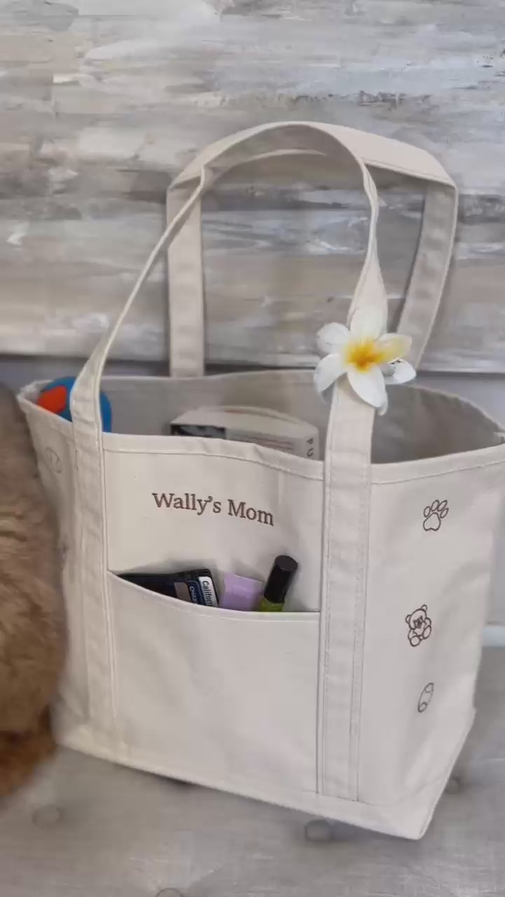 Embroidered Boat Tote