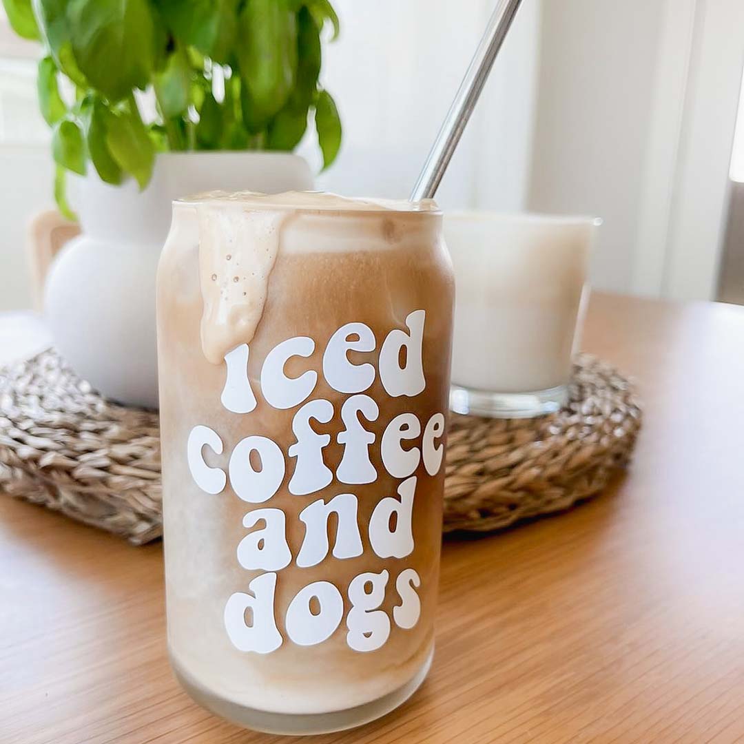 Iced Coffee + Dogs